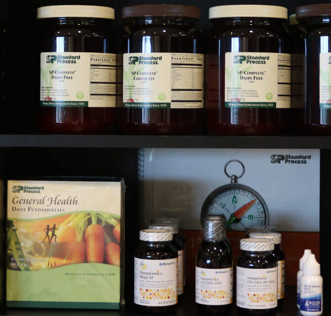 Standard Process nutrition supplements available at Living Well Balanced